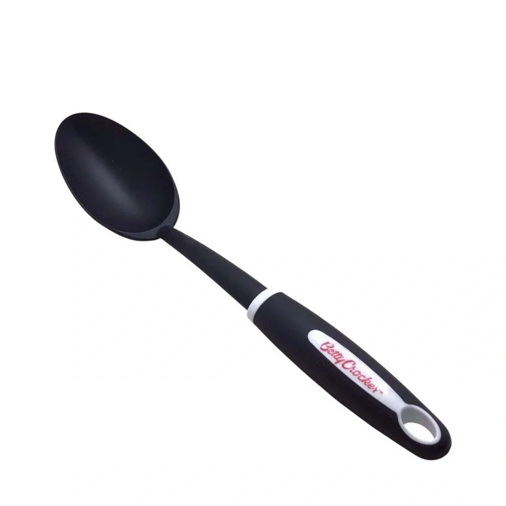 Betty Crocker Basting Spoon Black Nylon Comfort Grip Cooking Utensil